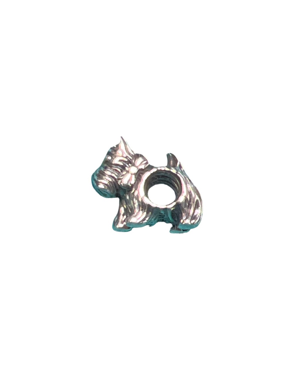 Authentic Pandora Sterling Silver Scottie Dog Bead Charm 791105 Retired